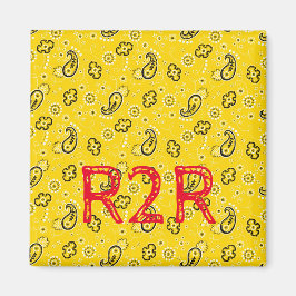 Hiking Grand Canyon AZ Gult Red R2R Magnet