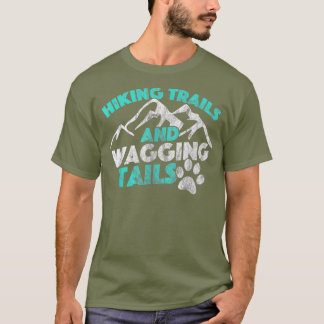 Hiking Hund Distress TShirt Hiking Trails och T Shirt