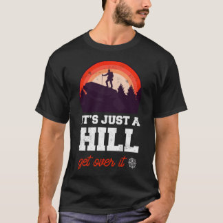 Hiking Mountain black tshirt  T Shirt