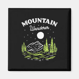 Hiking Mountain Wanderer Magnet