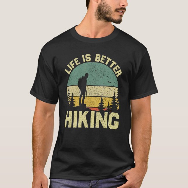 Hiking Nature Äventyr Hiking T Shirt (Framsida)