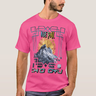 Hiking Nepal Cho Oyu Mountain Hike Mountaineut T Shirt