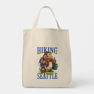 Hiking Seattle Tote Bag Tygkasse