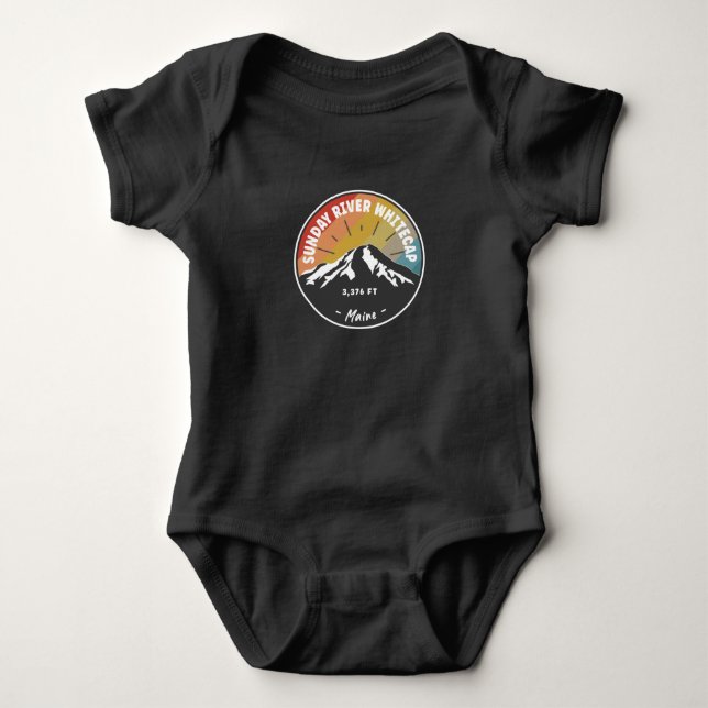 Hiking Sunday River Whitecap Maine T Shirt (Framsida)