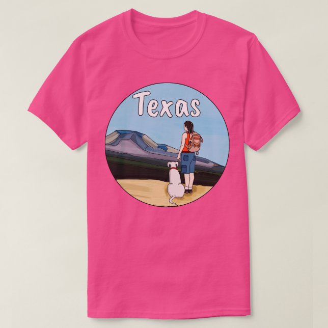 Hiking Texas T Shirt (Design framsida)