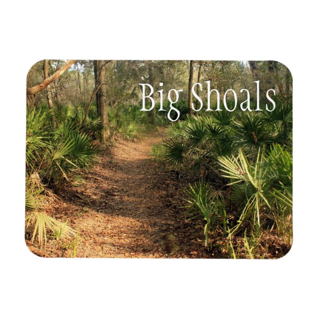 Hiking Trail, Big Shoals State Park, Florida Magnet (Horisontell)