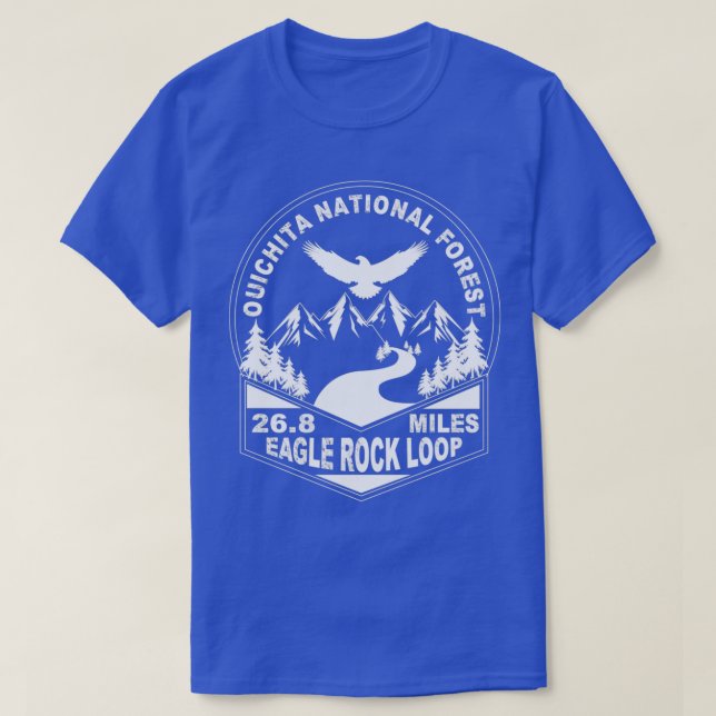 Hiking Trail Eagle Rock Loop Ouachita National For T Shirt (Design framsida)