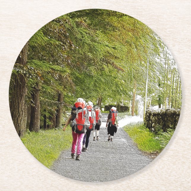 HIKING UNDERLÄGG PAPPER RUND (Framsidan)