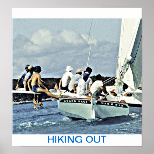 HIKING UT PÅ MAN O KRIG POSTER
