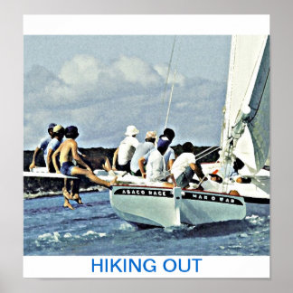 HIKING UT PÅ MAN O KRIG POSTER