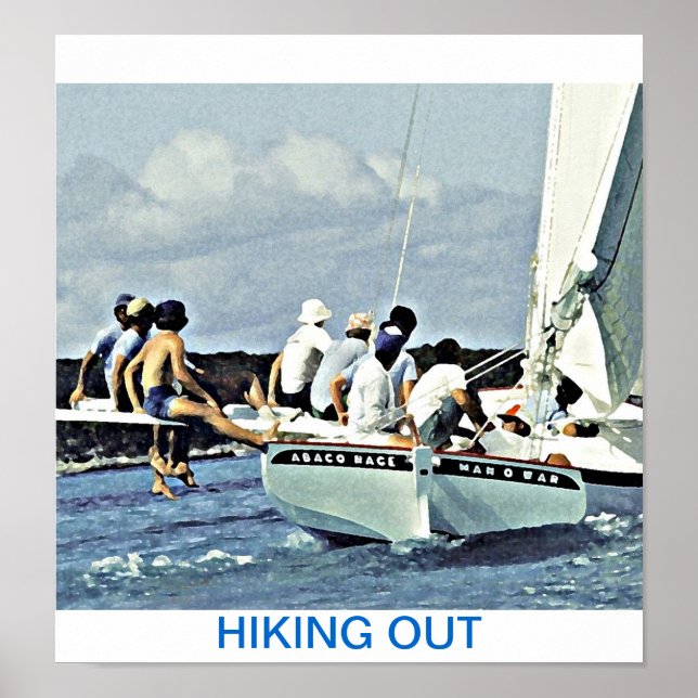 HIKING UT PÅ MAN O KRIG POSTER (Framsidan)