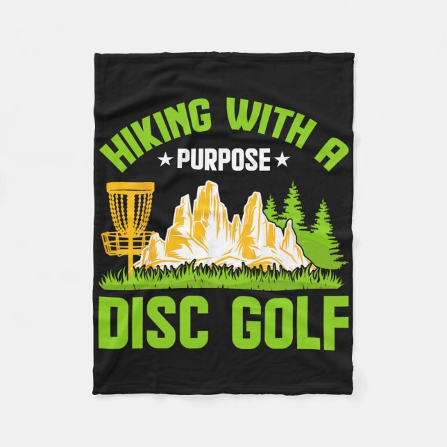 Hiking With A Purpose Disc Golf  Fleecefilt (Framsidan)