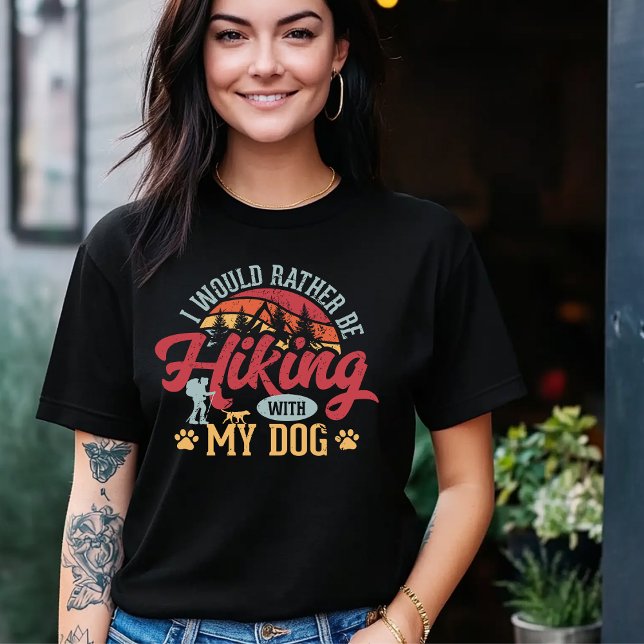 Hiking With My Dog T-Shirt (Skapare uppladdad)