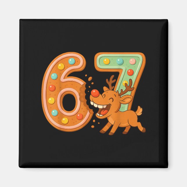 Hilarious 67 Christmas Cookies Rudolph Reindeer Jo Magnet (Framsidan)