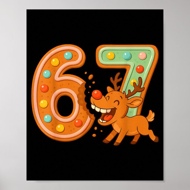 Hilarious 67 Christmas Cookies Rudolph Reindeer Jo Poster (Framsidan)