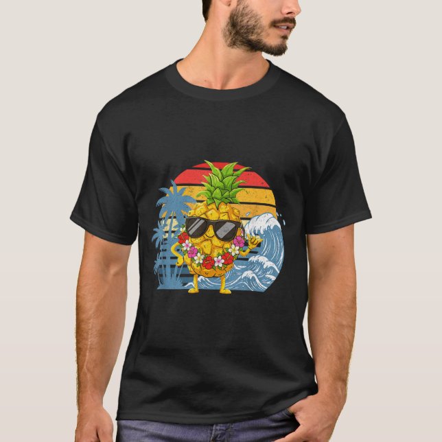 Hilarious Aloha Hawaiian Pineapple Sign Hawaii Sha T Shirt (Framsida)