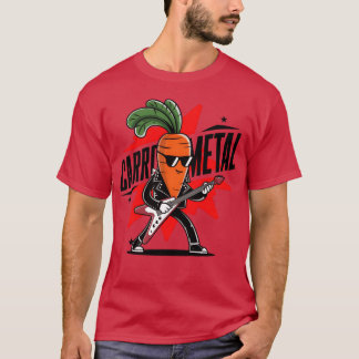 Hilarious Carrot Metal Rock On withhis Metalhe fri T Shirt