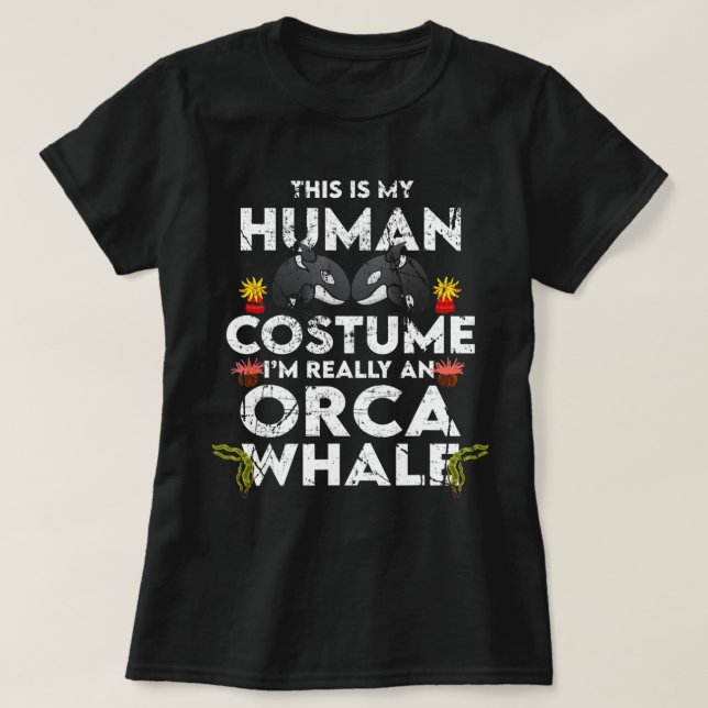 Hilarious Orca Halloween Costume  T Shirt (Design framsida)