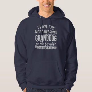 Hilarious Pet Lover Grandpa Grandma Gag Granddog Hoodie