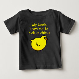 Hilariously rolig Uncle och gullig chick T-shirt