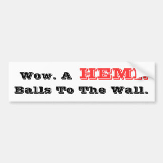 HilariTee: Wow. Hemi. Bollar till väggen. Bildekal