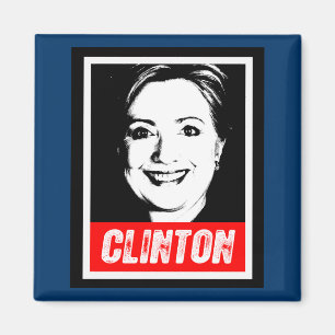 HILARY CLINTON FRIMÄRKE 2016 MAGNET