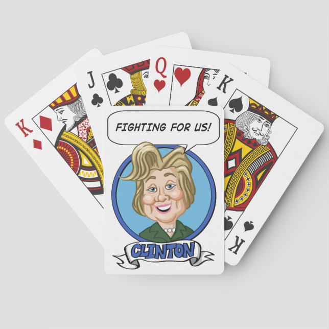 Hilary Clinton Val 2016 Casinokort (Baksidan)
