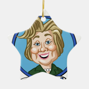 Hilary Clinton val 2016 Julgransprydnad Keramik