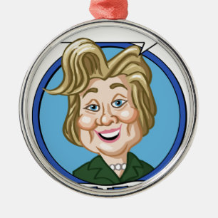 Hilary Clinton val 2016 Julgransprydnad Metall