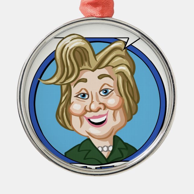 Hilary Clinton val 2016 Julgransprydnad Metall (Framsidan)