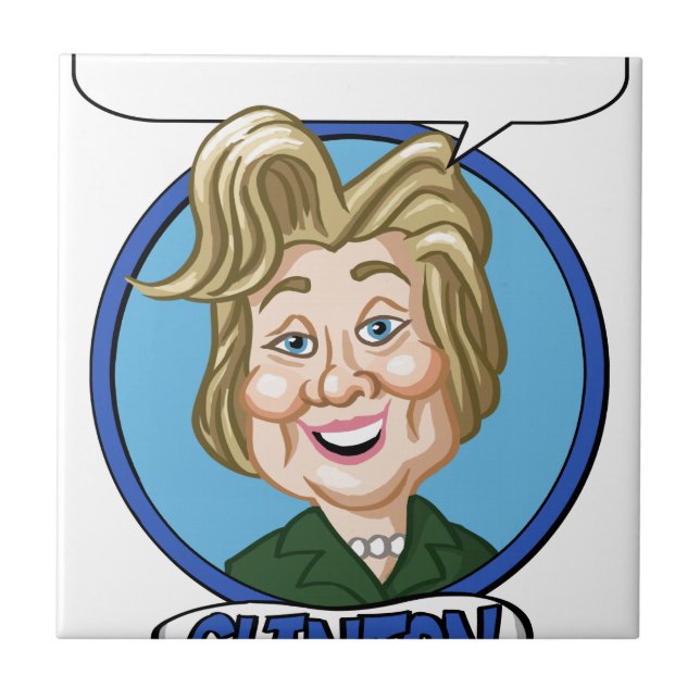 Hilary Clinton val 2016 Kakelplatta (Framsidan)