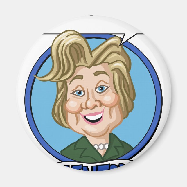 Hilary Clinton Val 2016 Magnet (Framsidan)