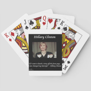 Hilary Clintons Frisyrer & Rubriker Citat Casinokort