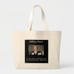 Hilary Clintons Frisyrer & Rubriker Citat Jumbo Tygkasse