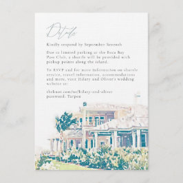 Hilary och Oliver's Helg Details Final Inbjudningar