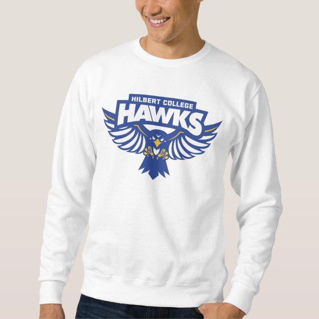 Hilbert College Hawks Lång Ärmad Tröja (Framsida)