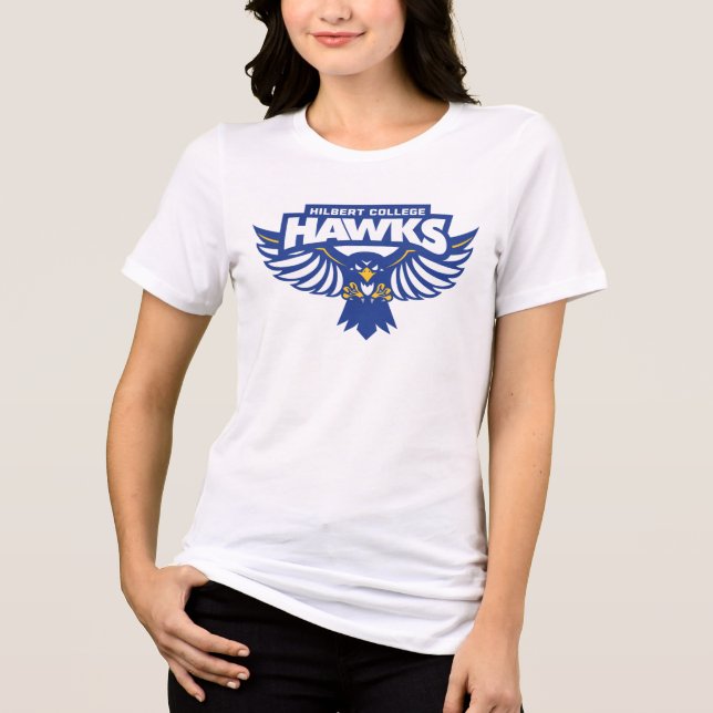 Hilbert College Hawks T Shirt (Framsida)