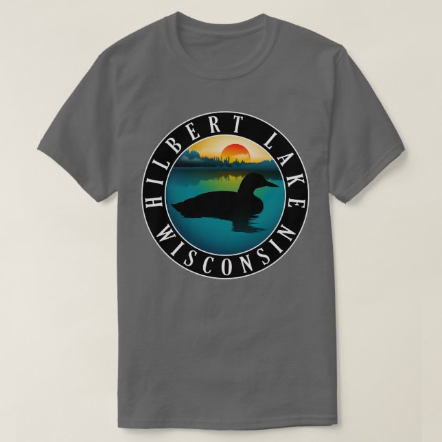 Hilbert Sjö Wisconsin Loon T Shirt (Design framsida)