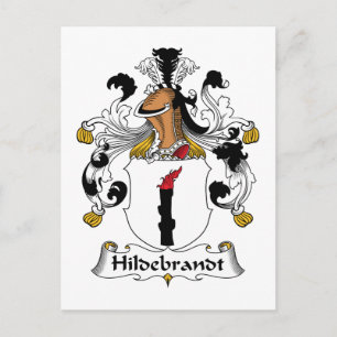 Hildebrandt Family Crest Vykort