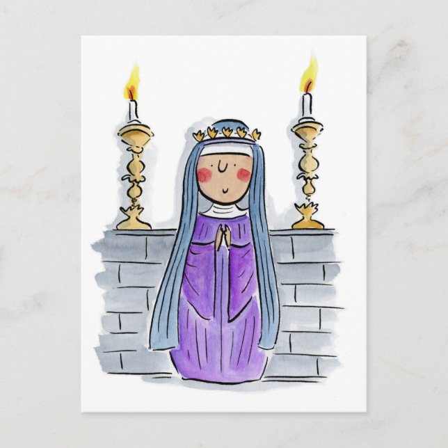 Hildegard of Bingen Vykort (Framsida)