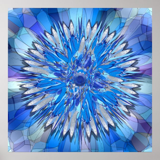 Hildegarde - Blommigt Disk Poster (Framsidan)