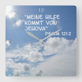 Hilfe von Jehova Fyrkantig Klocka