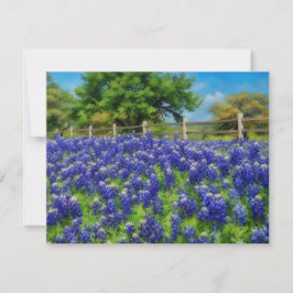 Hill Country Texas Bluebonnet Anteckningskort Set
