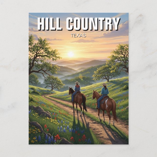 Hill Country Texas Resor Vykort (Framsida)