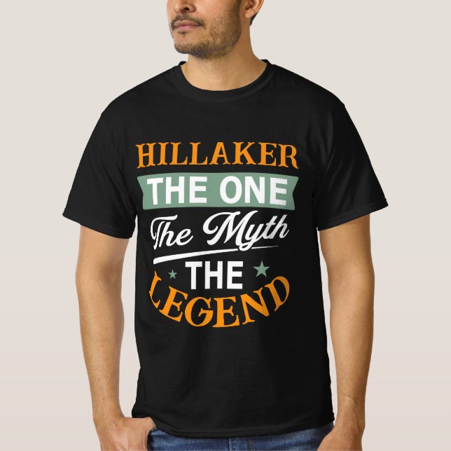 Hillaker Den Ende Myten Legenden T Shirt (Framsida)