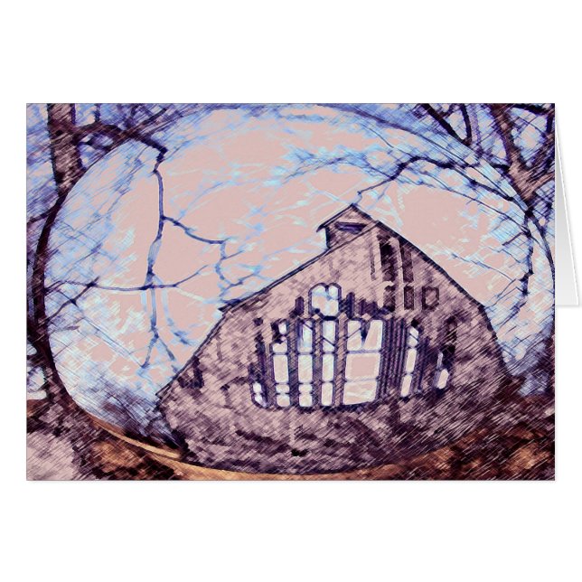 Hillards ladugård hälsningskort (Framsidan Horizontal)