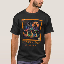 Hillarious Mor-in-Low Snake Halloween fest Pun T Shirt
