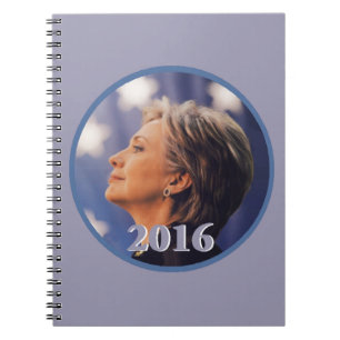 Hillary 2016 anteckningsbok med spiral