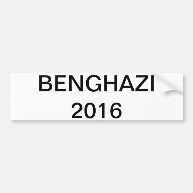 Hillary 2016 - BENGHAZI Bildekal (Framsidan)
