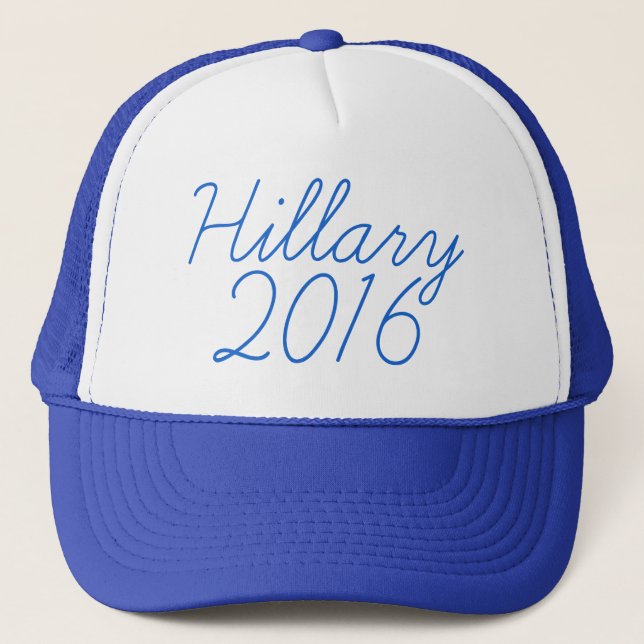 Hillary 2016 Cursive Truckerkeps (Framsida)